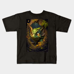 Goblin In Magical Old Tree Kids T-Shirt